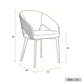 George Modern Pet-Friendly Leather Dining Chair