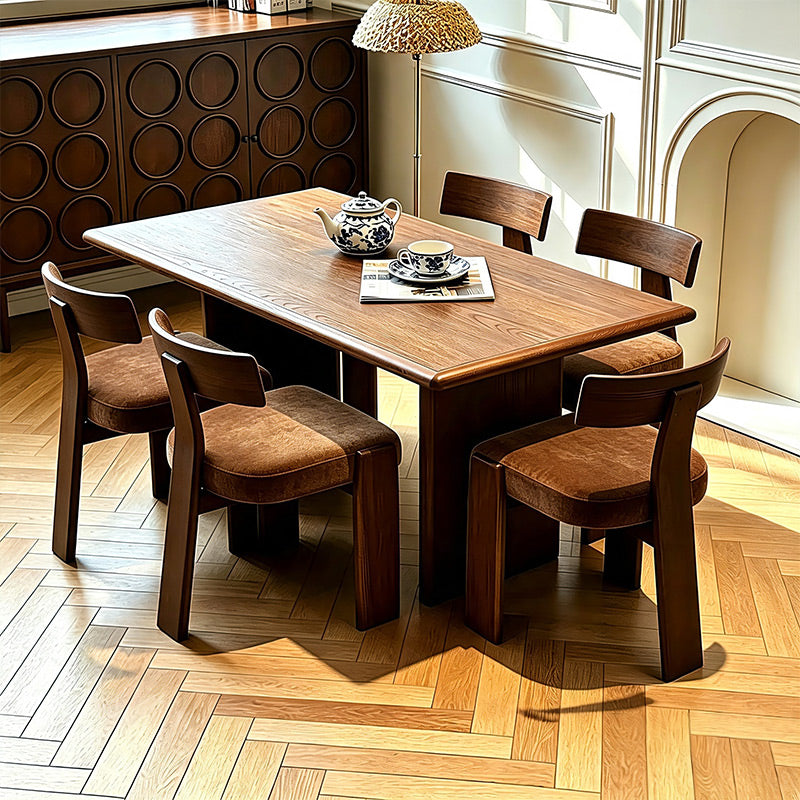 Allen Chair - Modern Minimalist Solid Wood & Italian Velvet Dining Chair