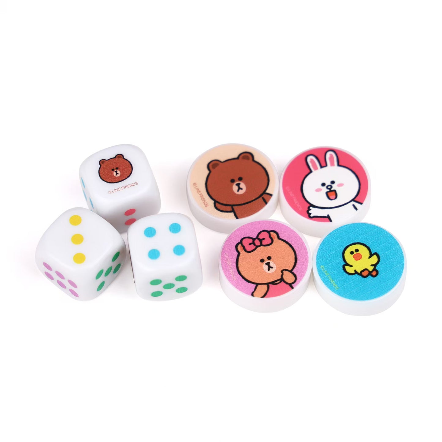 Line Friends- 多合一遊戲桌 (麻雀遊戲/太空飛行棋/香港遊樂場棋/美食骰子遊戲) - 12月24日發貨