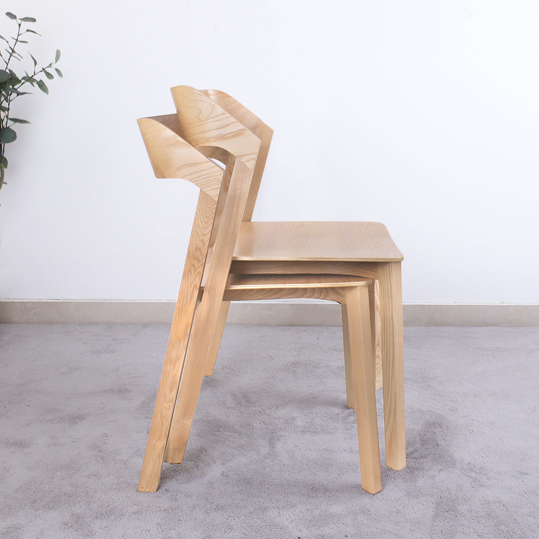 Fandango 實木可疊椅子 (兩張套裝)