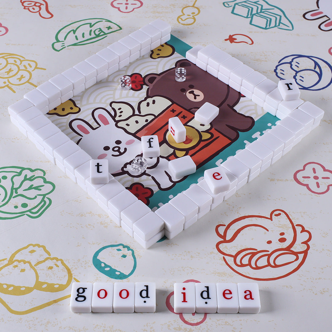 Hand-rubbed acrylic Taiwanese majong brand (5 points)