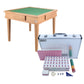 Bingo folding solid wood mahjong table + hand-rubbed mahjong card set