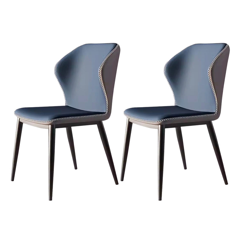 Hector carbon steel dining chairs (set of two)
