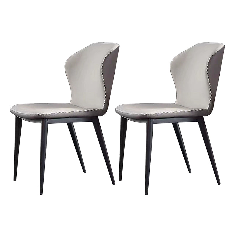 Hector carbon steel dining chairs (set of two)