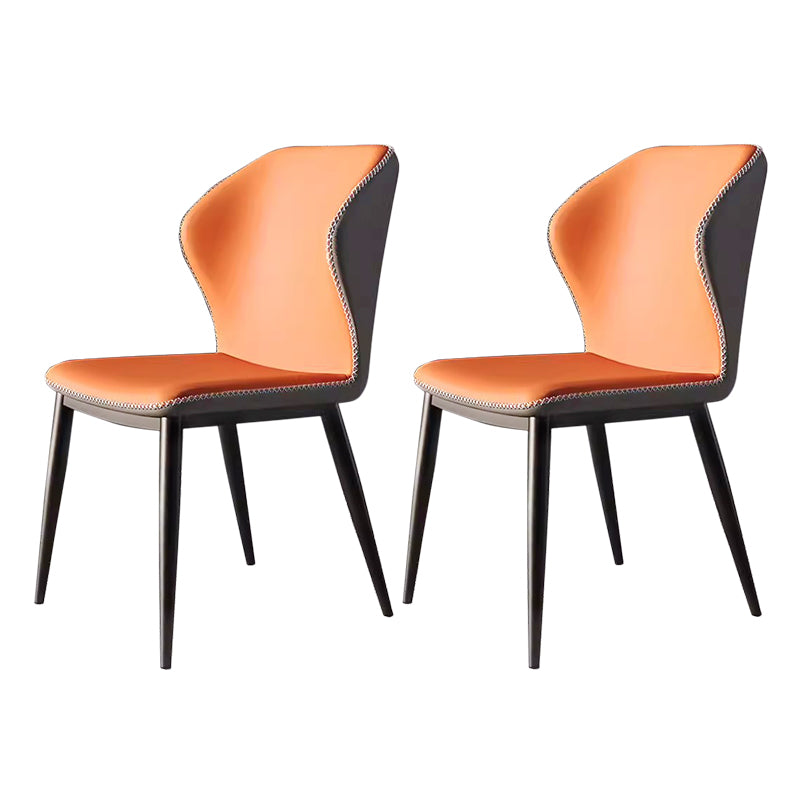 Hector carbon steel dining chairs (set of two)