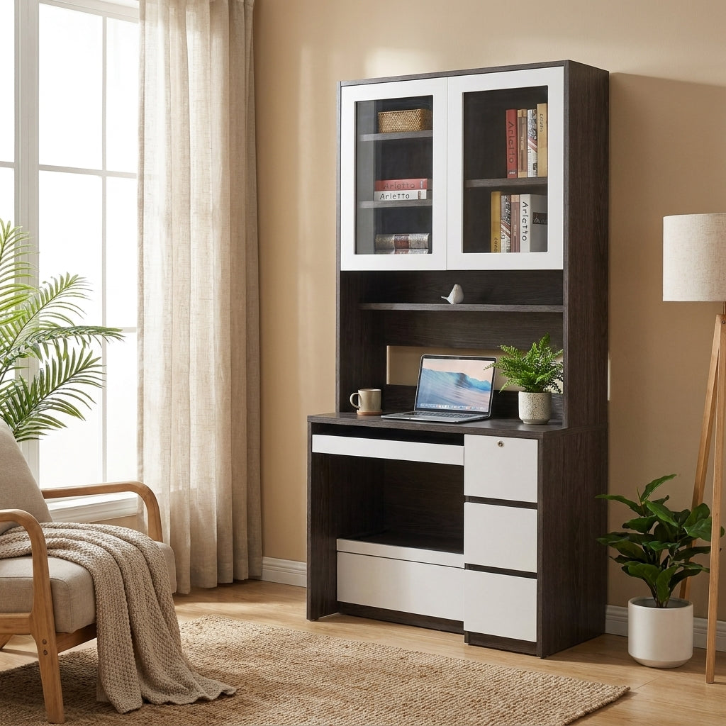 Eclipse Series - Desk and Bookcase Combination (Type C)