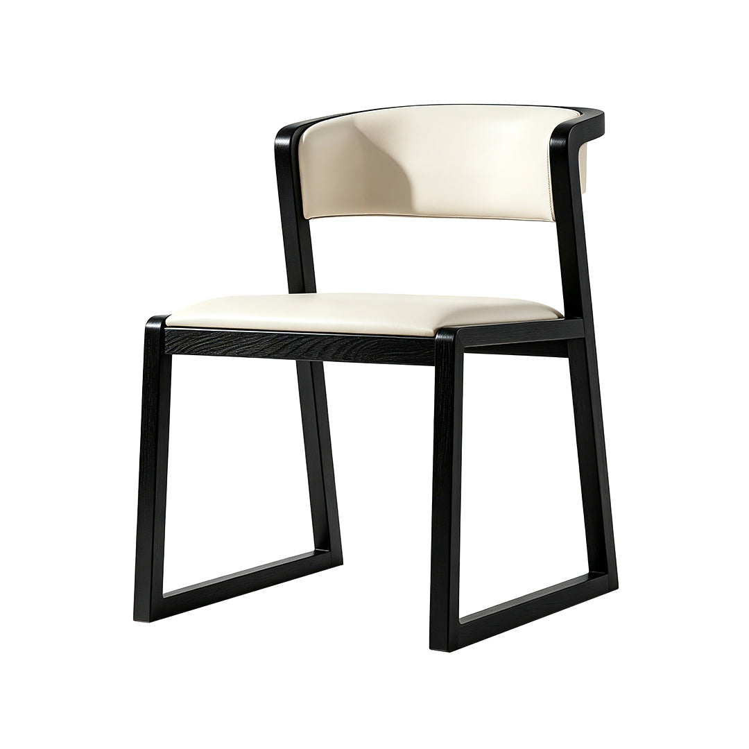 Chess I solid wood dining chair (set of two)