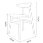 (Price upon pickup) Hansa Solid Wood Dining Chair-Display