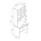 Eclipse Series - Desk and Bookcase Combination (Type A)