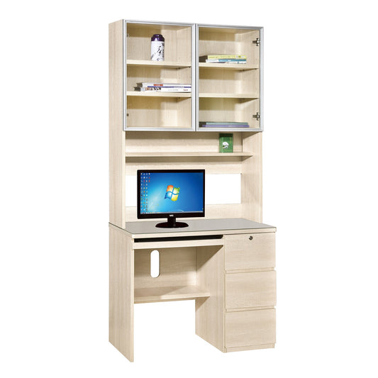Woodstock Series-Book Desk and Bookcase Combination (Type D)