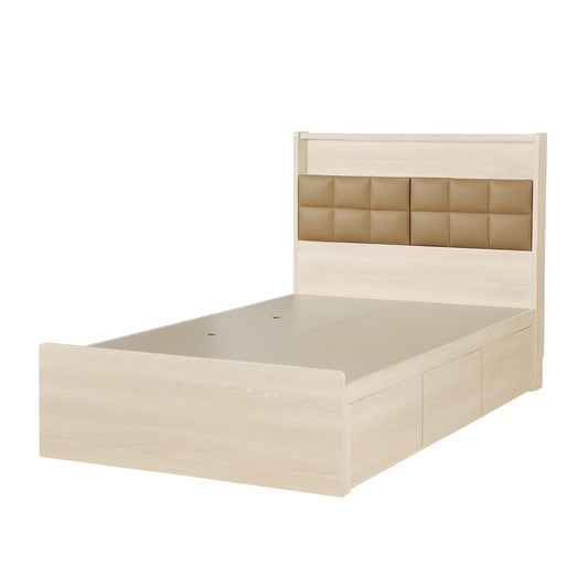 Woodstock Series - Upholstered Wooden Bed Screen Bed Frame (Type B)