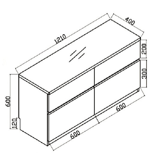 Woodland系列 - 1.21米電視櫃