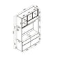 Breeze Series - 1.53m TV combination cabinet