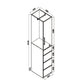Woodstock Series-Book Desk and Bookcase Combination (Type A)