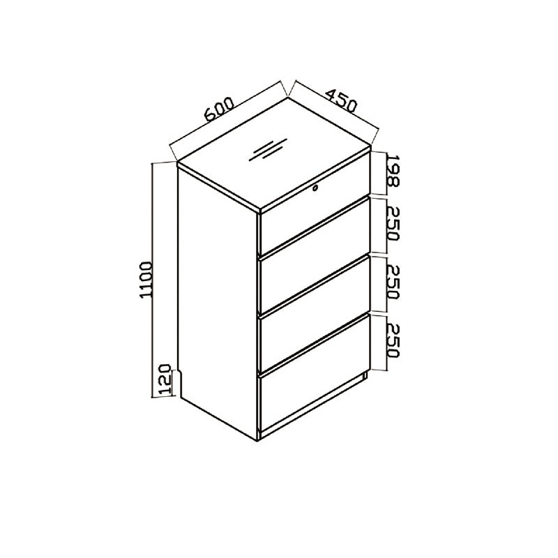 Woodland系列 - 60cm四桶櫃