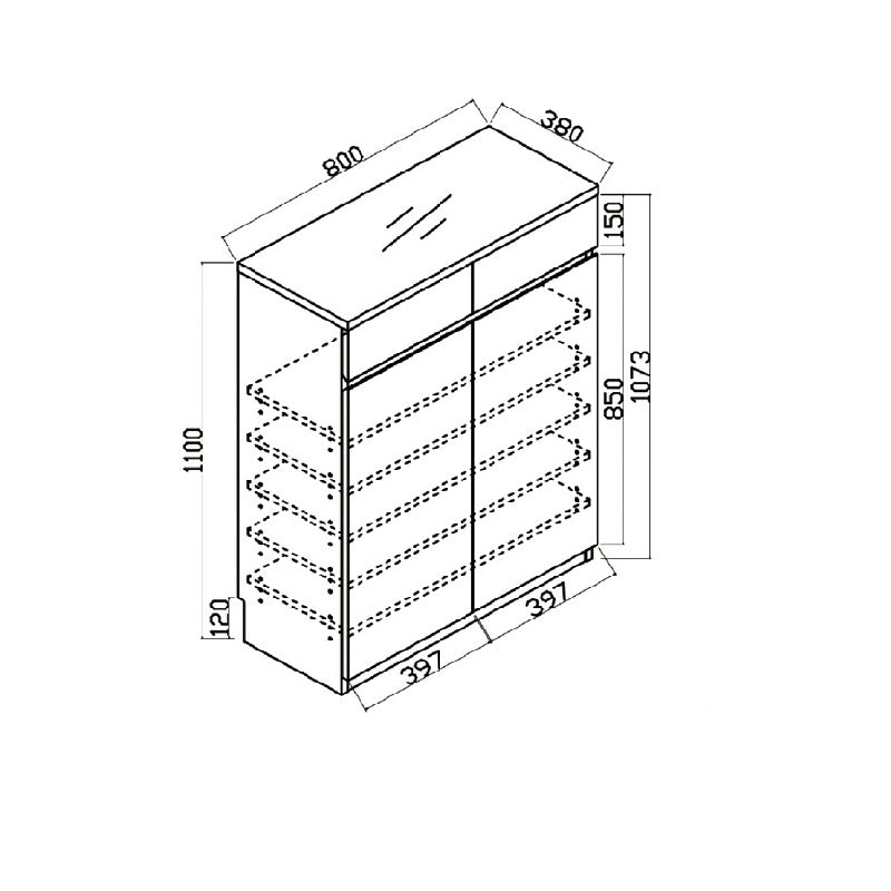 Woodland系列 - 雙門雙桶鞋櫃