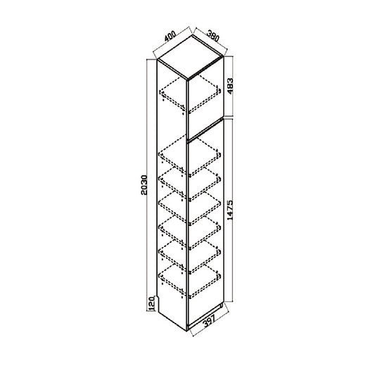 Woodland系列 - 40cm高身多用櫃