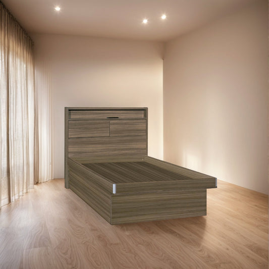 Breeze Series - Storage Wooden Bed Screen Bed Frame