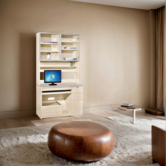 Woodstock Series-Book Desk and Bookcase Combination (Type B)