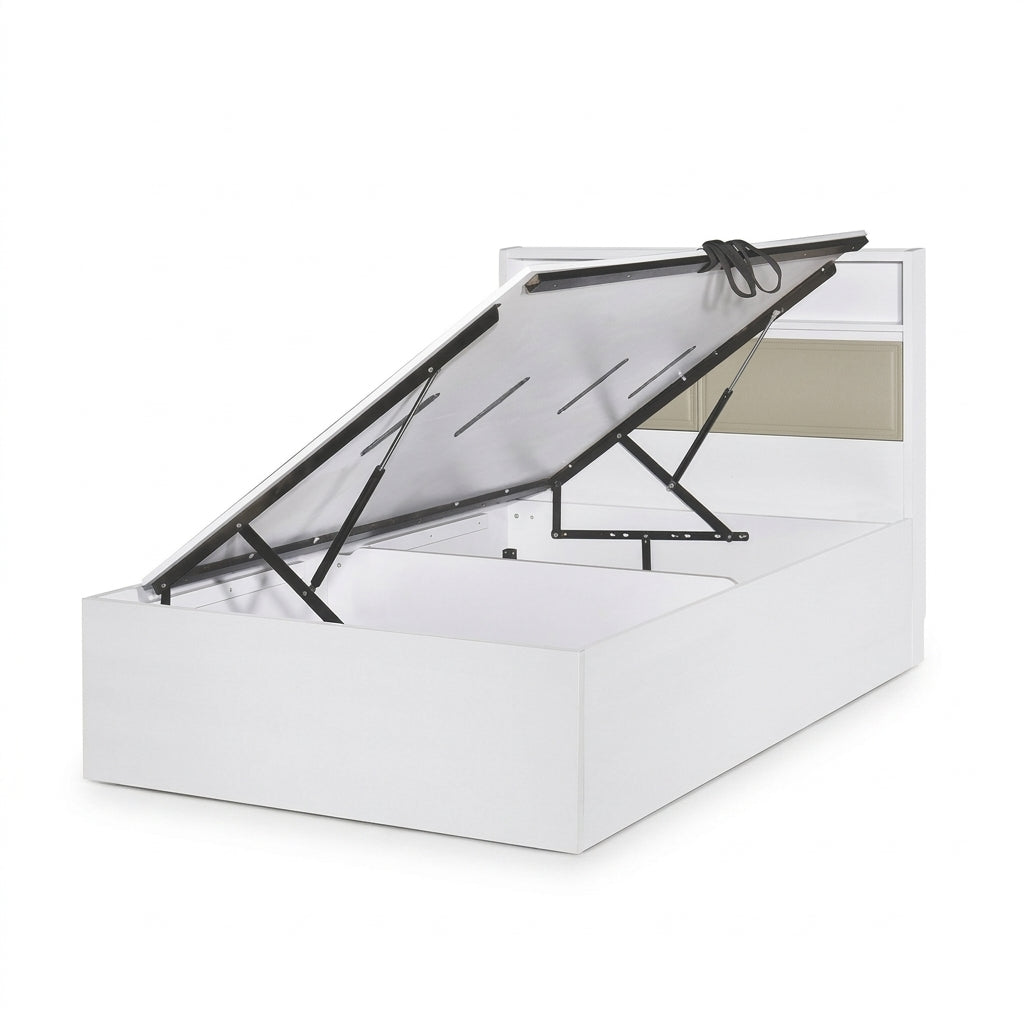Harmony Storage Headboard Hydraulic Bed Frame