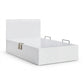 Ivory Slim Headboard Hydraulic Bed Frame