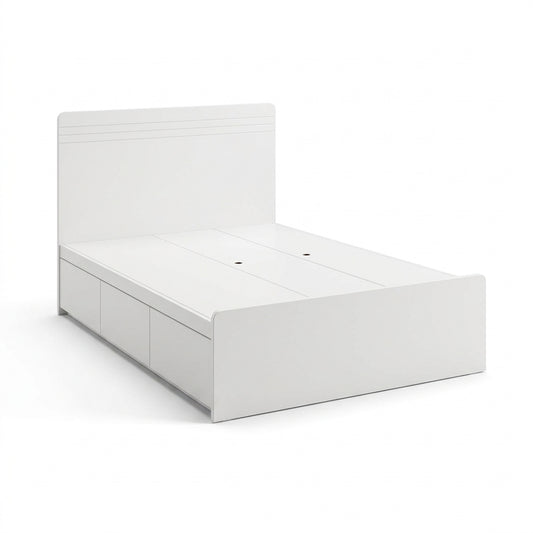 Ivory Series- Wooden Bed Screen Bed Frame