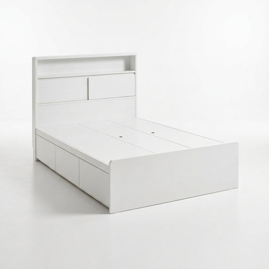Ivory Series- Wooden Storage Bed Frame (1)