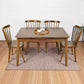Logan solid wood retractable dining table with Windsor solid wood dining chairs (optional combination) 