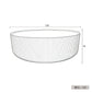 Maksen Round Concrete Coffee Table 6