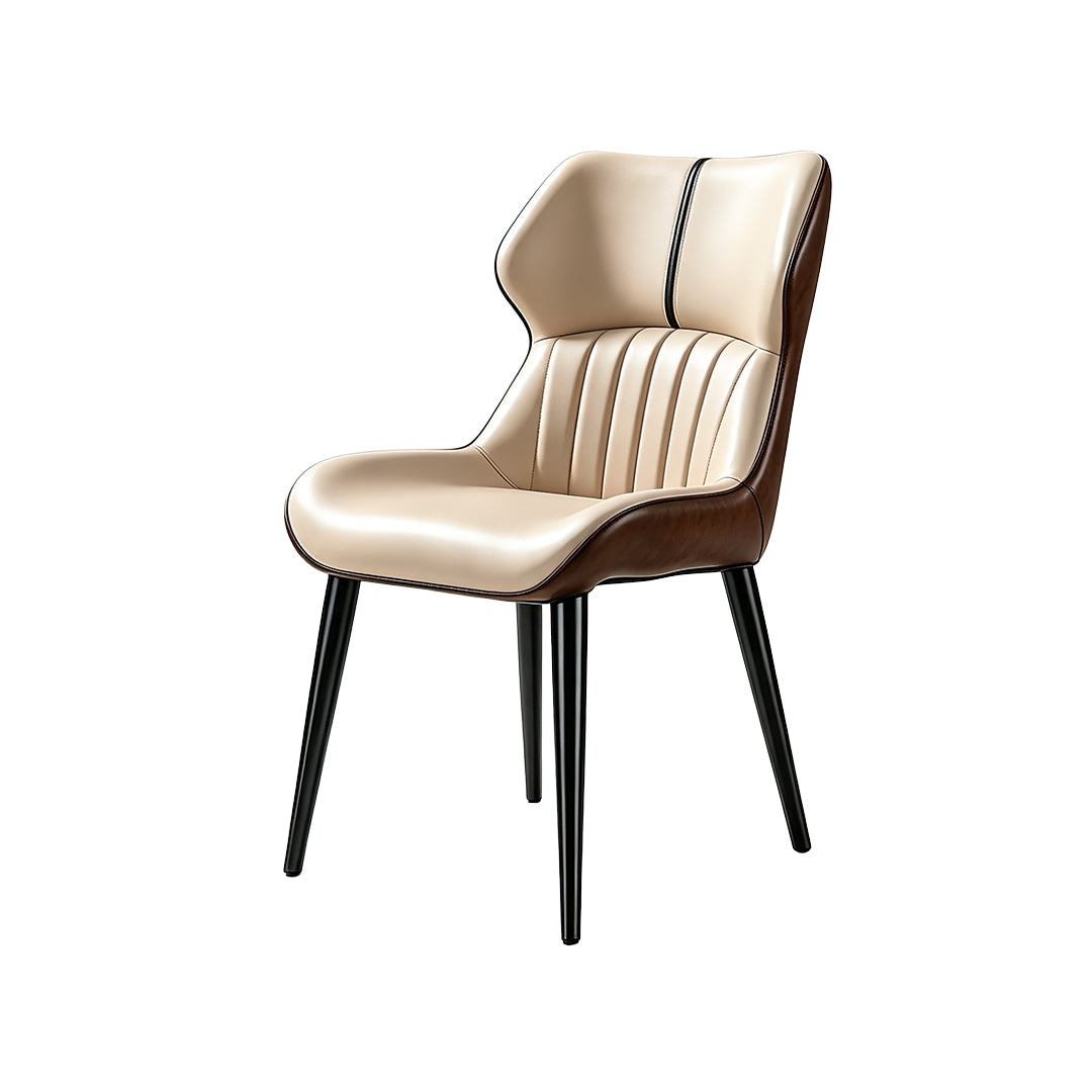Mcqueen steel high-back dining chair (set of two)