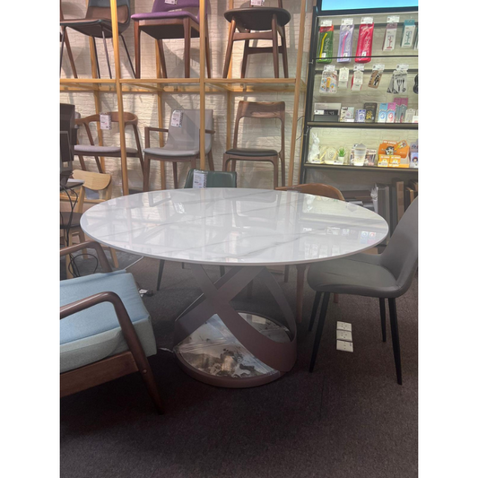 (pick-up price) Otacon slate round dining table-display items