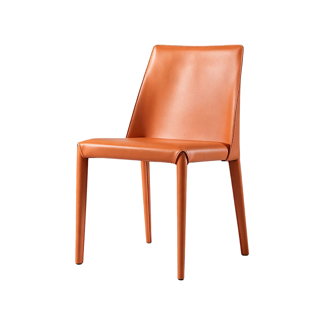 Teddy I saddle leather dining chair (set of two)