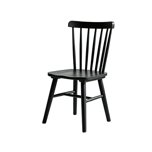 Windsor solid wood dining chairs (set of two)