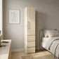 Woodland 40cm Single Door 4-Drawer Wardrobe photo