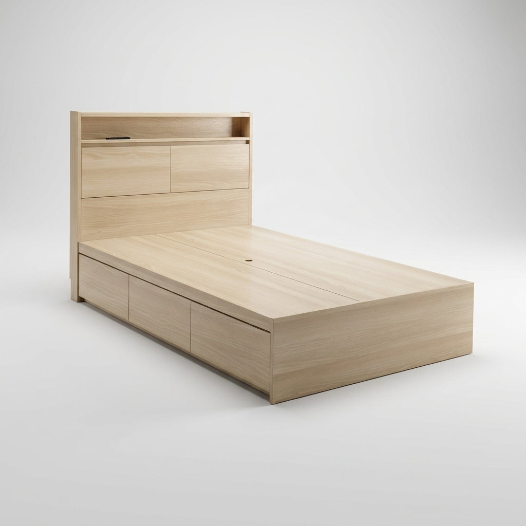 Woodland Series- Wooden Bed Screen Bed Frame