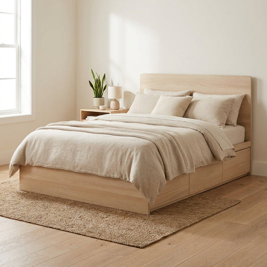 Woodland Wooden Headboard Bed Frame 1