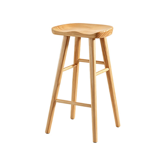 Woody Bar Stool solid wood bar stool (two pieces)