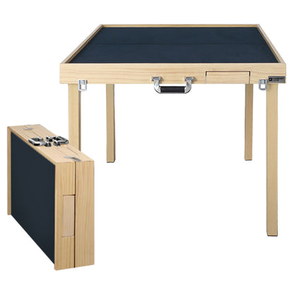 Porter Portable Folding Solid Wood Mahjong Table - Upgraded Quick Installation Model