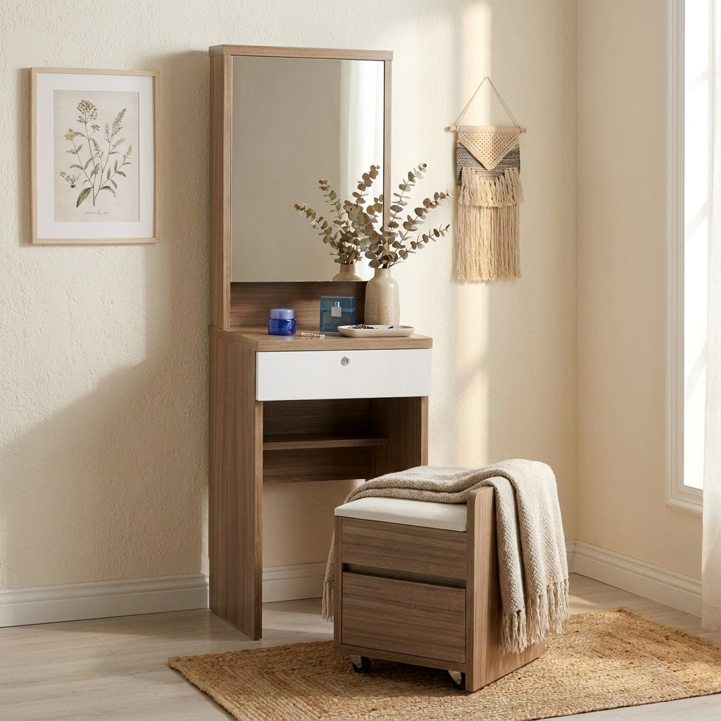 Breeze 46cm Ultra-Slim Vanity Dressing Table ugc