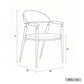 Lina Luxury Curved Armchair 