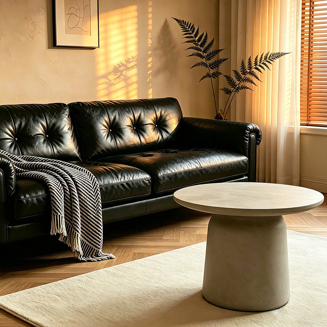 mila-seamless-concrete-round-coffee-table-50cm 1