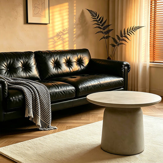 mila-seamless-concrete-round-coffee-table-50cm 1