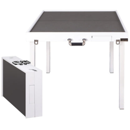 Porter Portable Folding Solid Wood Mahjong Table - Upgraded Quick Installation Model