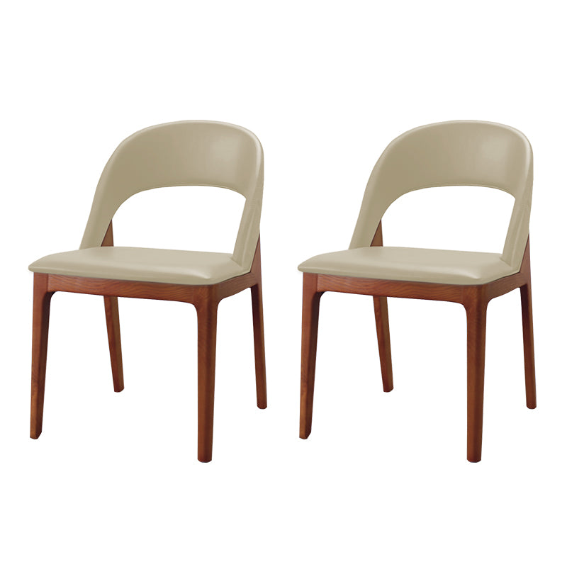 Aki solid wood dining chairs (set of two)