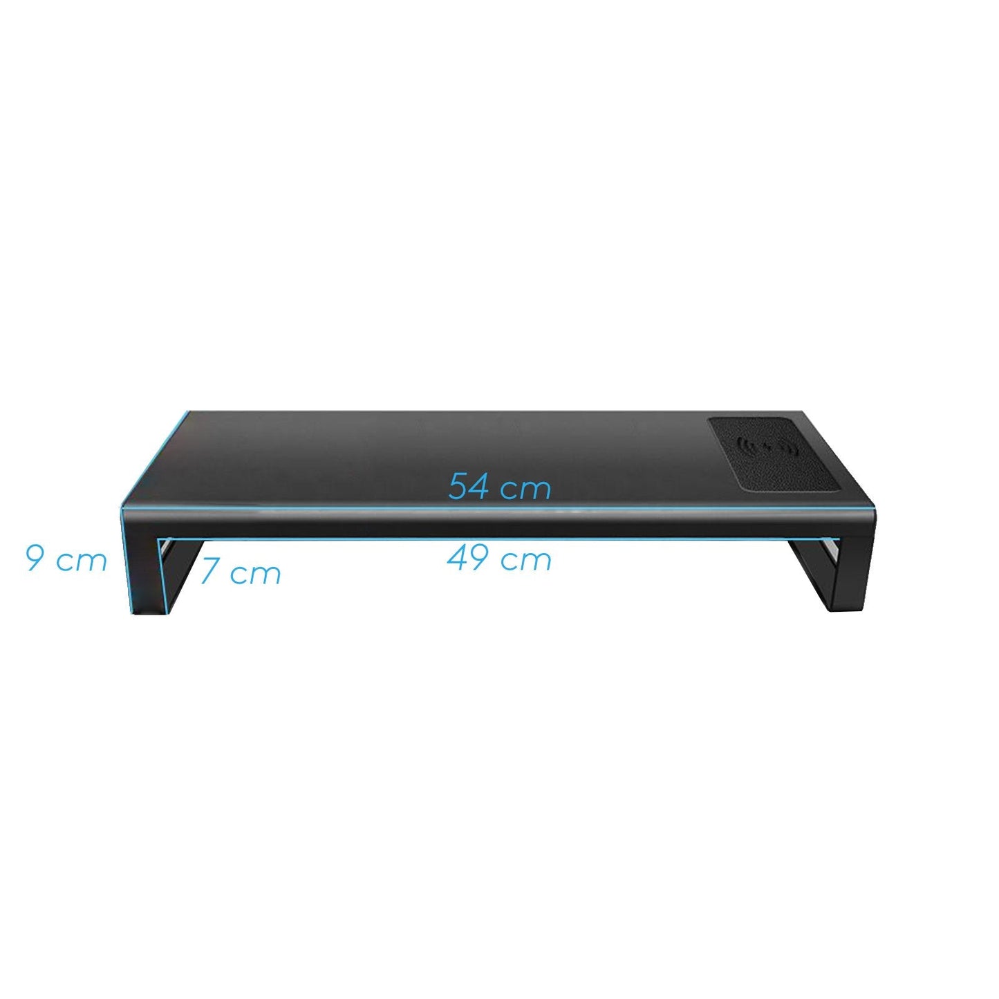 Zenox Monitor Stand (4 x Usb 3.0 Hub 15W Wireless Charging Pad) / Screen Stand