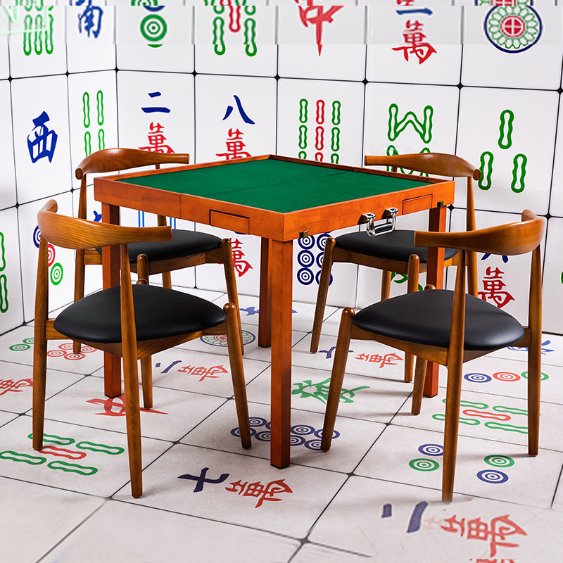 Porter portable foldable solid wood mahjong table-spot