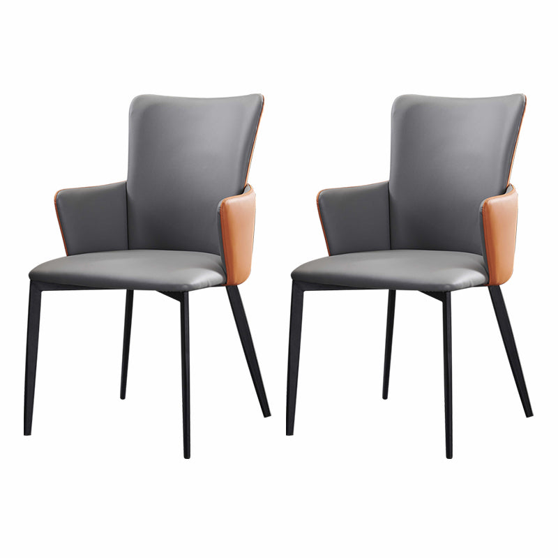 Wally steel armrest dining chair (set of two)