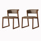 Chess I solid wood dining chair (set of two)