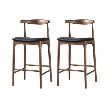 Elton Bar Stool solid wood bar chair (set of two)