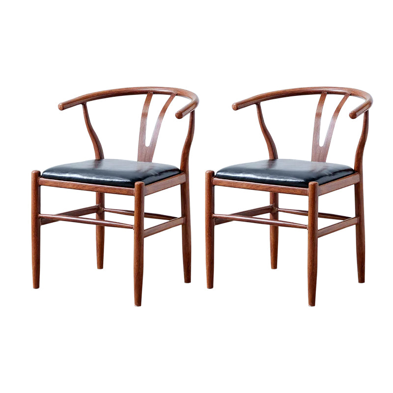 Yoshi solid wood dining chairs (set of two)